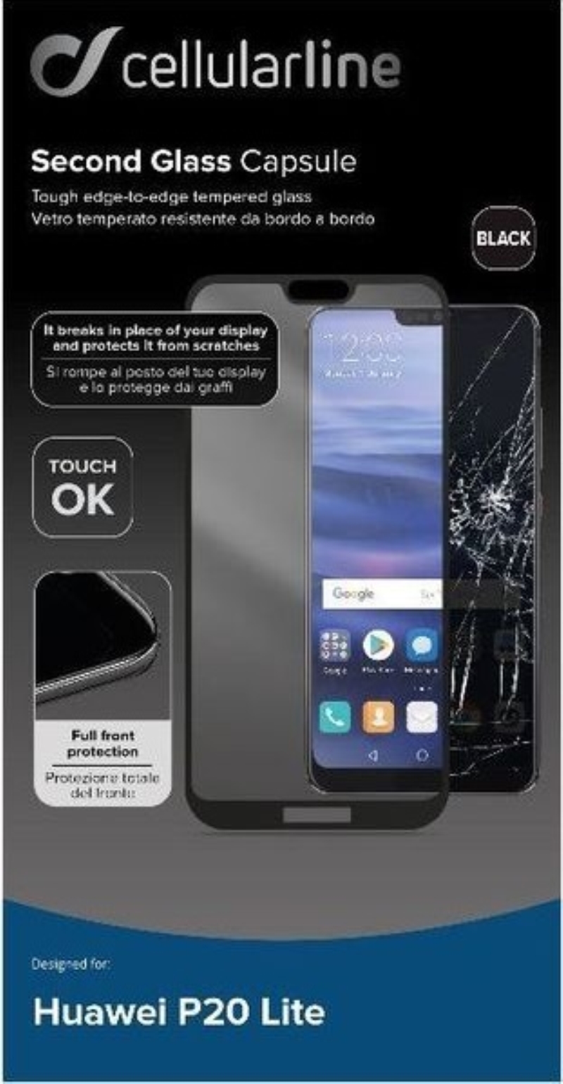 CELLULARLINE Pellicola protettiva in vetro temperato Cellular Line per Huawei P20 Lite